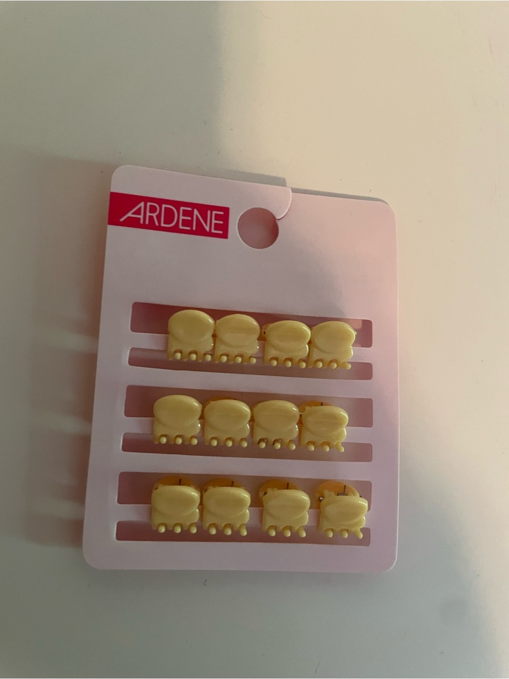 Ardene Kids Yellow Mini Hair Clips - 12 Pack
